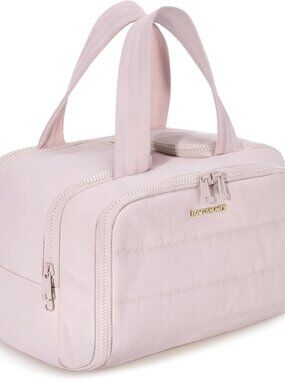 Travel Toiletry Bag, Crush Toiletry Bag for Women, Wide-open Puffy Toiletry Bags